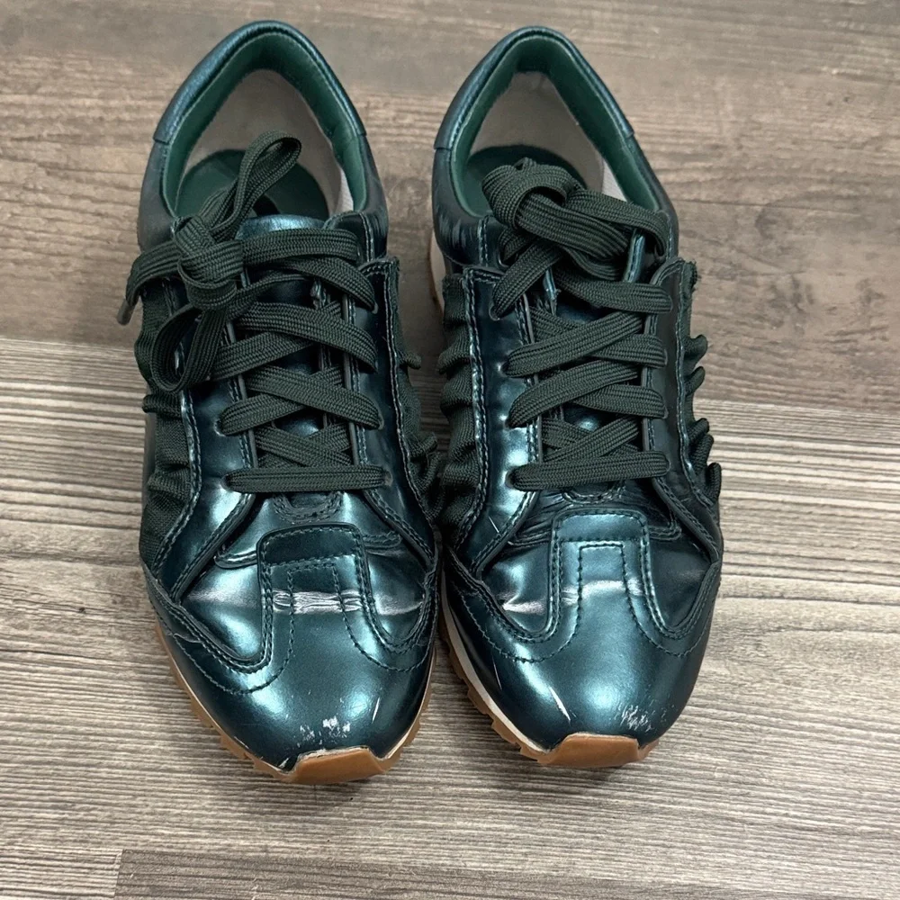 Tory Burch Green Metallic Green Fashion Sneakers 7